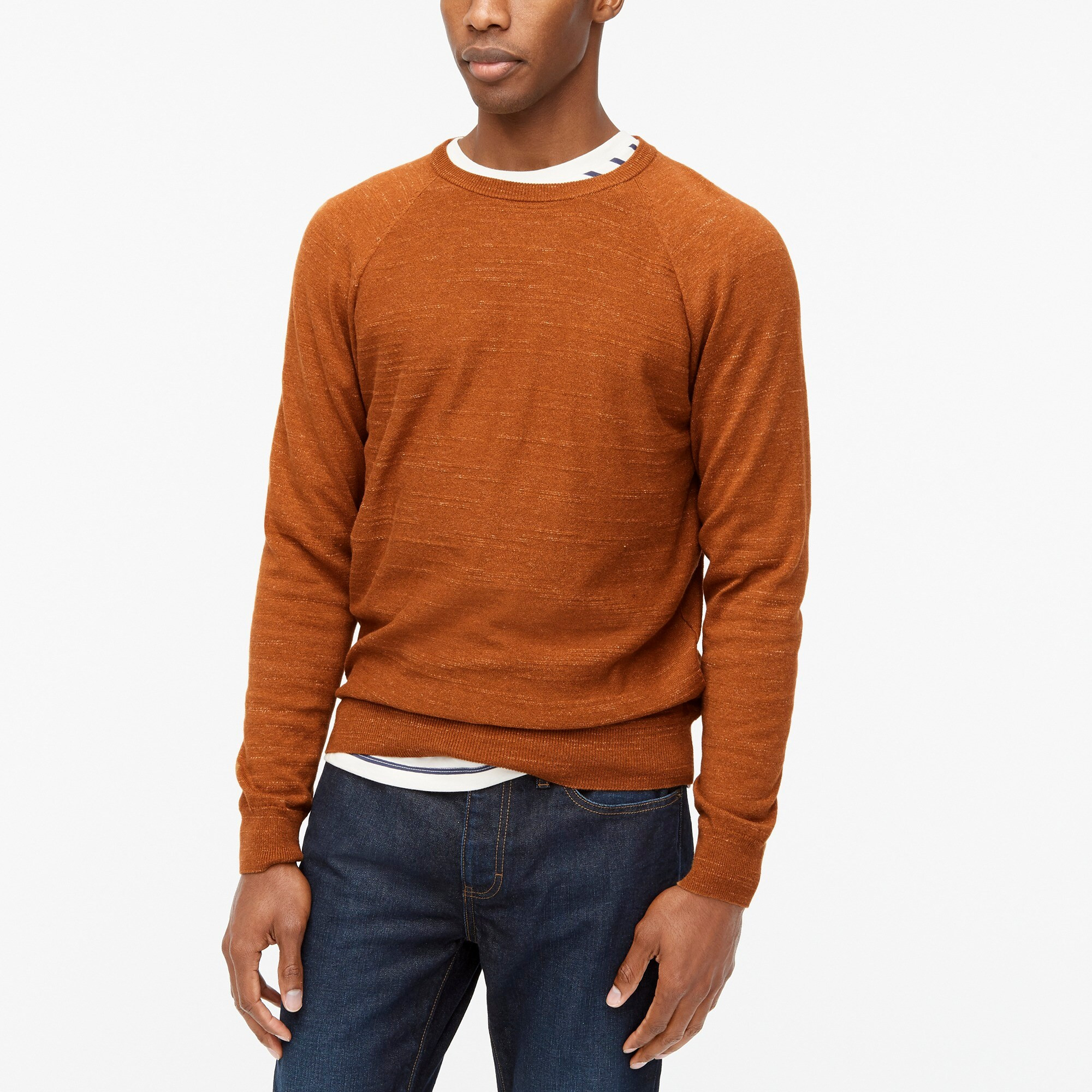 Raglan budded crewneck sweater | J.Crew Factory
