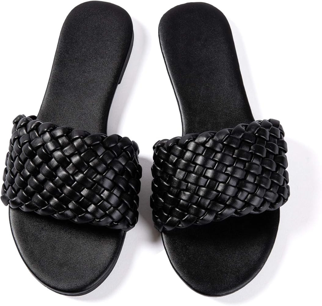 Women Flip-Flops Pearls Bow Sandals Beach Flat Rivets Rain Jelly Gold Pearls | Amazon (US)