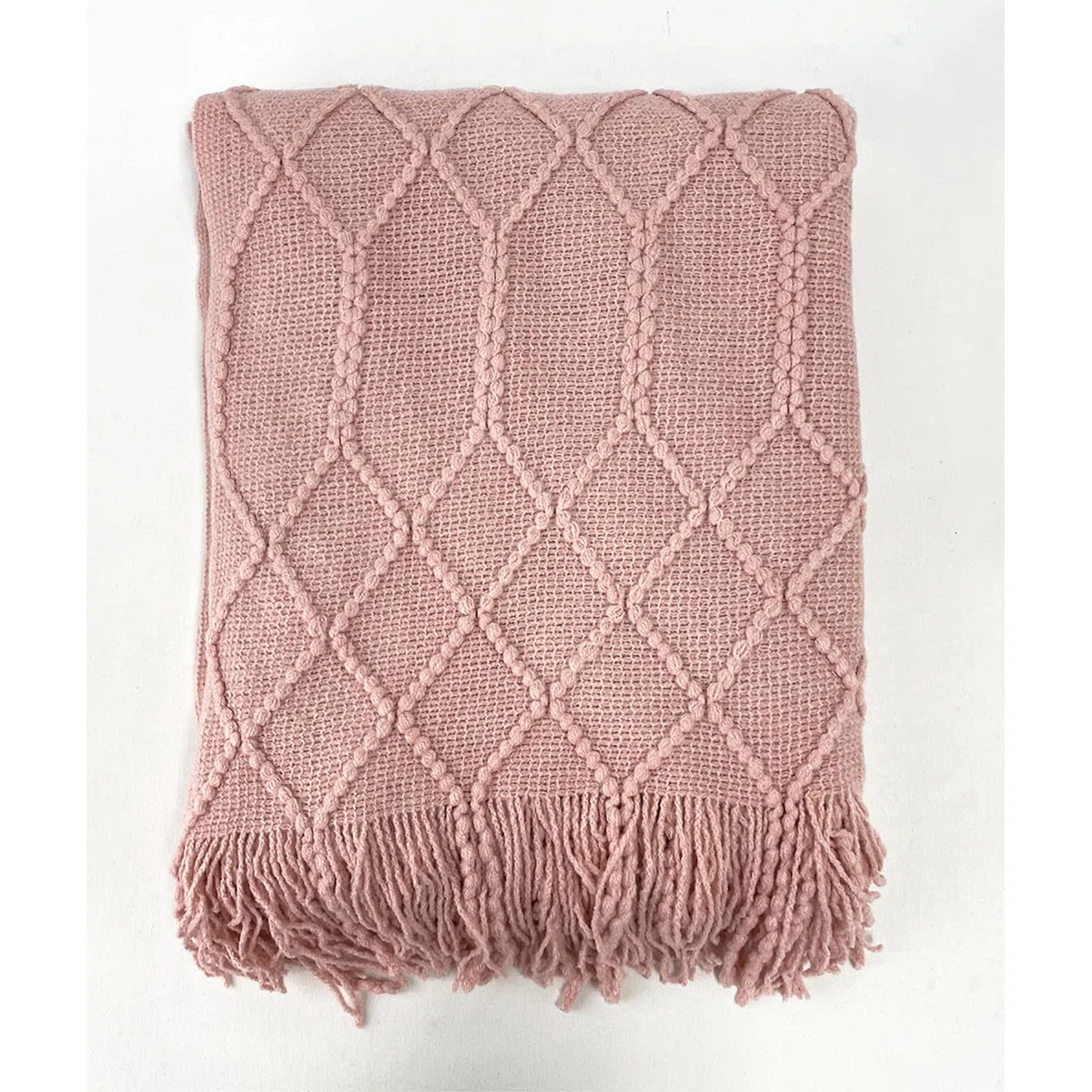 Irregular Rhombus Knitted Throw Blanket | Wayfair North America