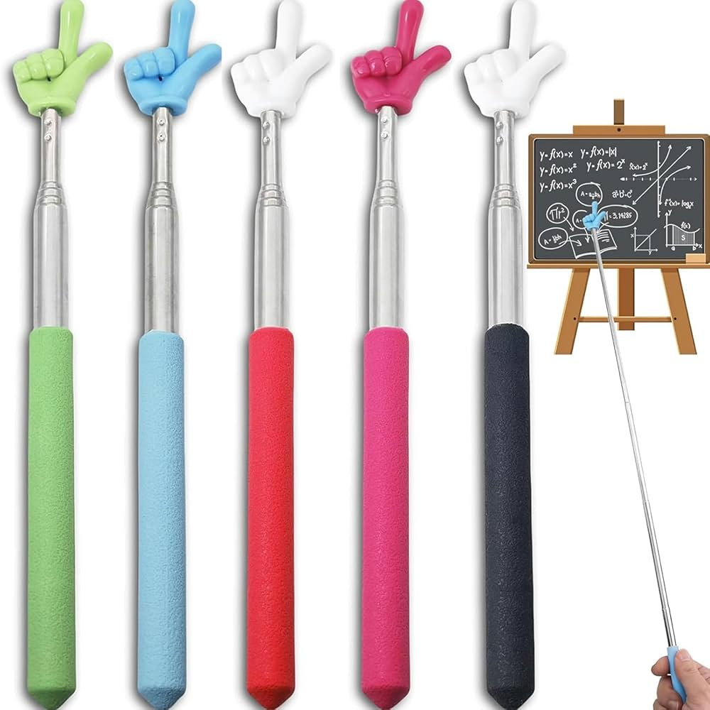 5Pcs Pointer Finger Stick – Multipurpose Teacher Supplies Pointer Stick, Classroom Pointer and ... | Amazon (US)