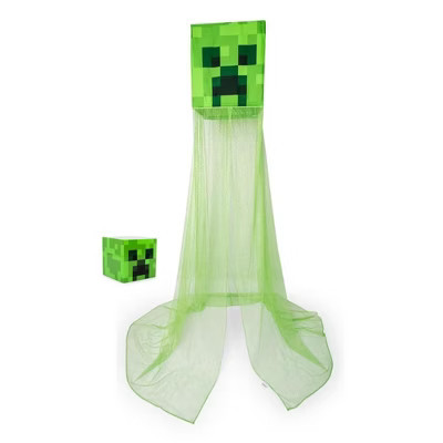 Ukonic Minecraft 2-Piece Creeper Bedroom Bundle | Bed Canopy & Nightlight | Target