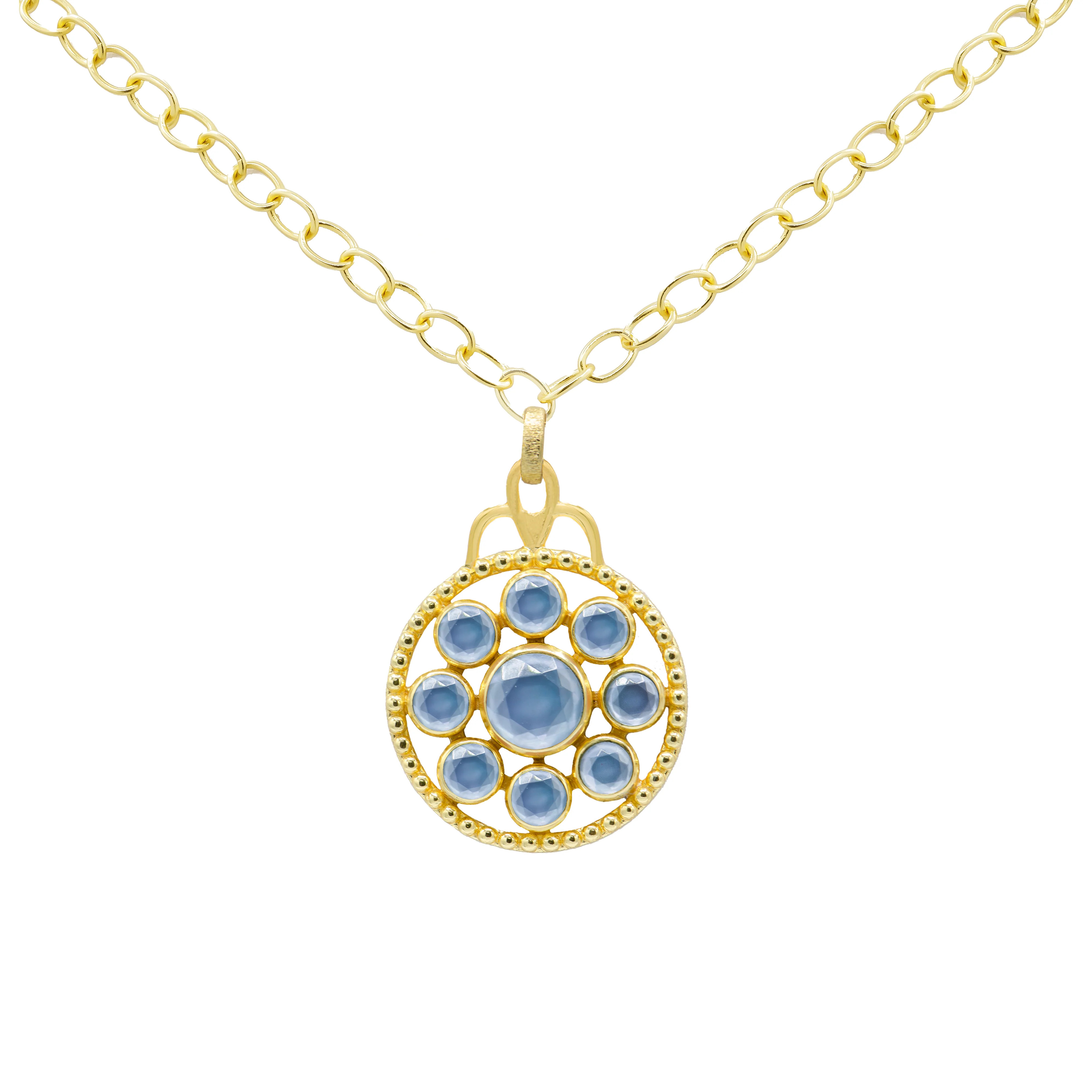 Ambrosia Stone Medallion Necklace | MARCIA MORAN