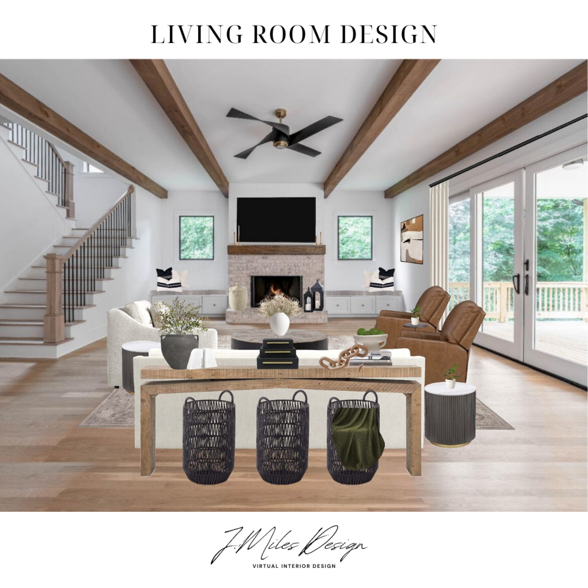 Cozy meets modern in this beautifully curated living room design! ✨ Featuring warm wood tones, neutral textures, and stylish accents, this space is the perfect blend of comfort and elegance. 

#LTKHome #LTKStyleTip