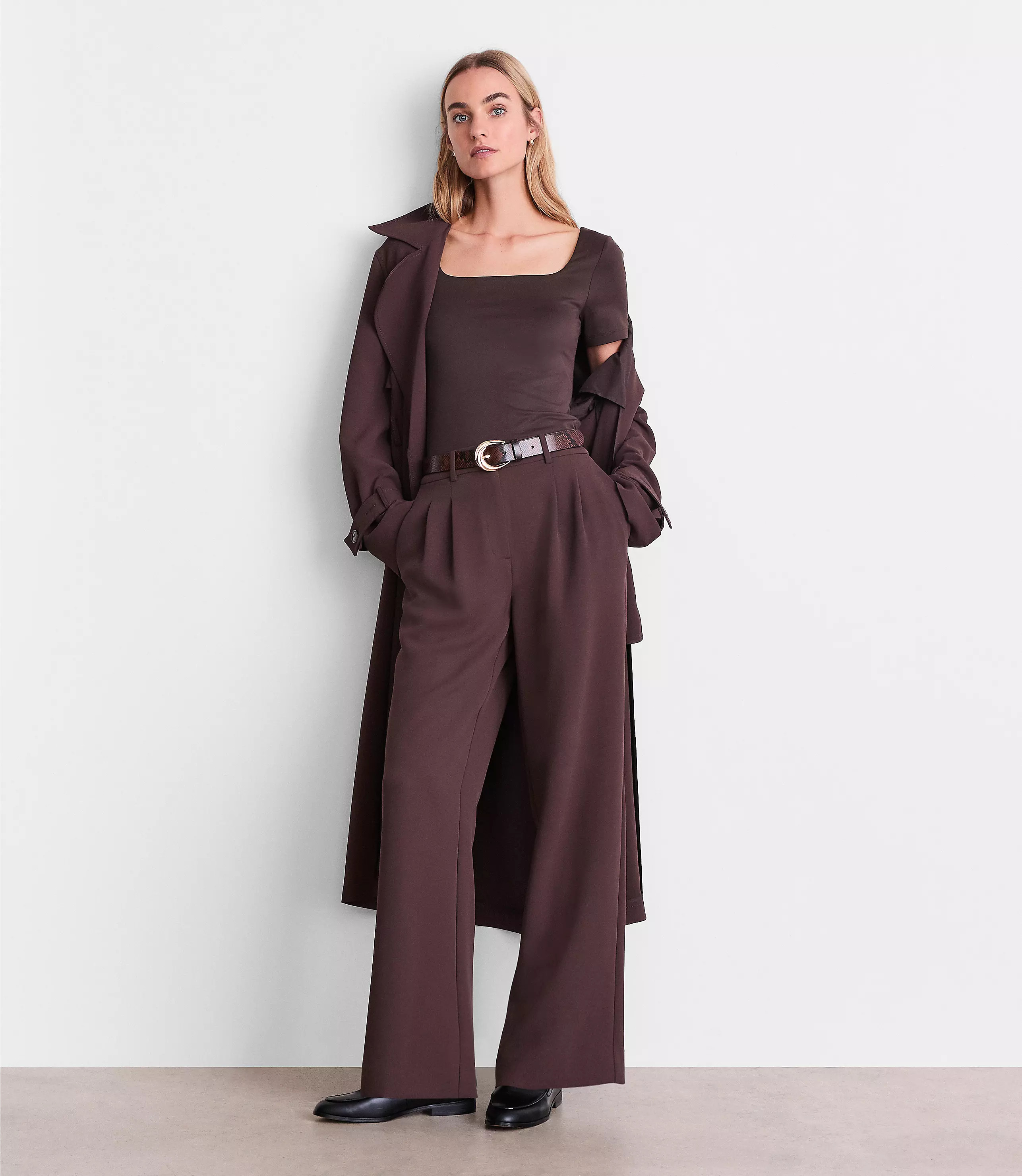 LOFT Versa 360 Knit Square Neck Tee | LOFT