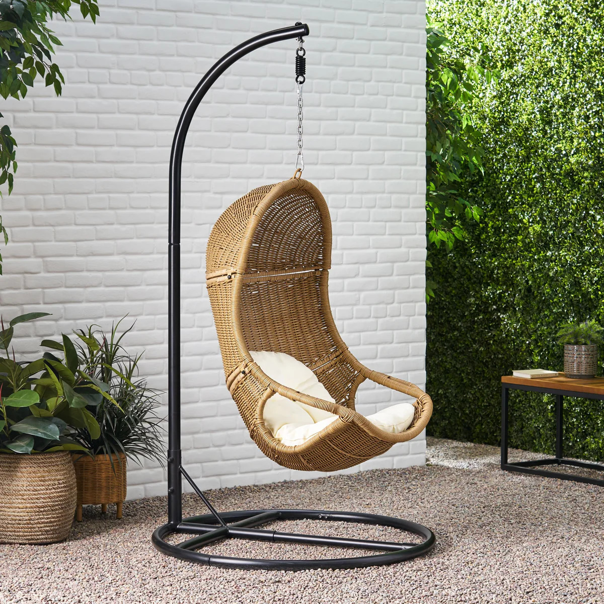 Ripley Wicker Hanging Chair by Christopher Knight Home | Overstock