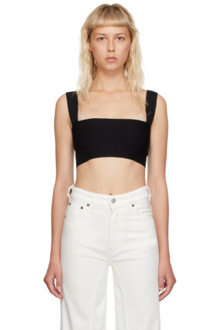 Black Strap Tank Top | SSENSE