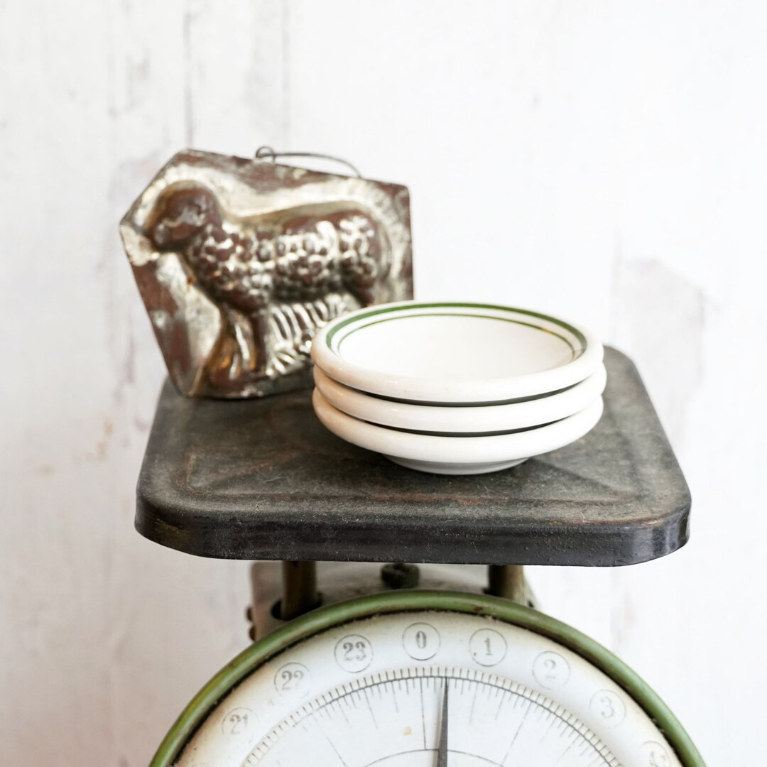 Vintage Lot of 3 Chunky Butter Pats With Double Green Line, 3, Restuarant Ware, Collectible Irons... | Etsy (US)