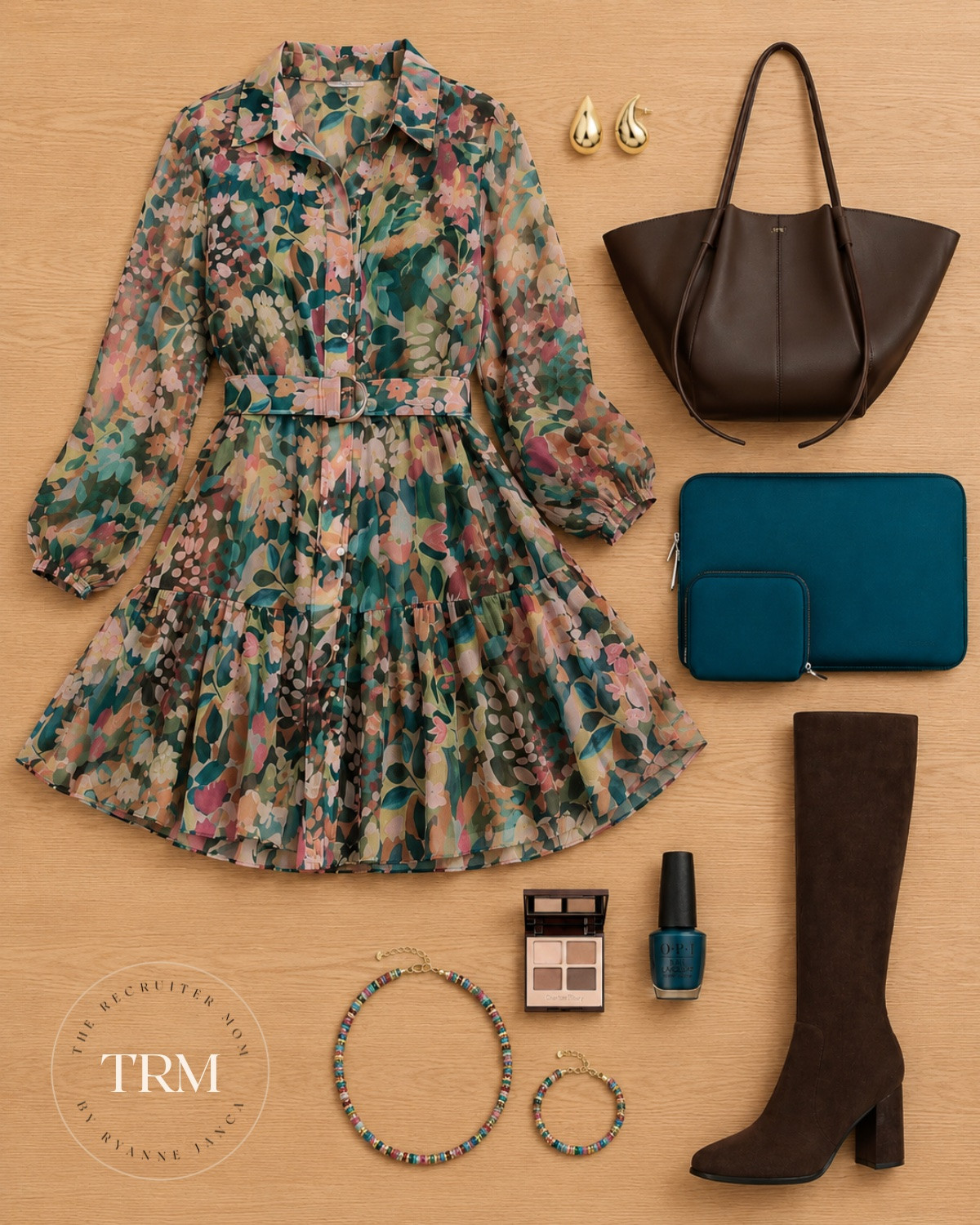 This floral shirtdress is giving fall garden party and I am not mad about it 🌸🍂 The belted waist defines everything in the best way and over the knee boots make it feel polished and elevated. This is such a great teacher or work outfit that doesn't feel stuffy at all. All linked below!

#LTKootd #LTKSeasonal #LTKWorkwear