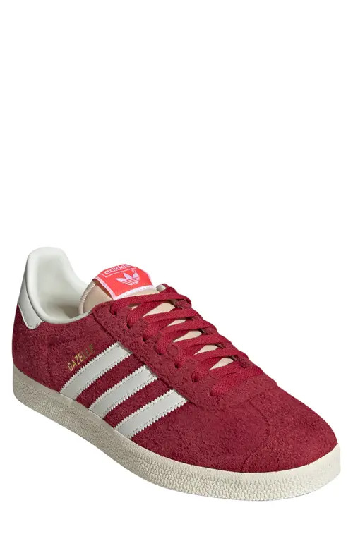 adidas Gazelle Sneaker in Team Victory Red Off White at Nordstrom, Size 9 | Nordstrom