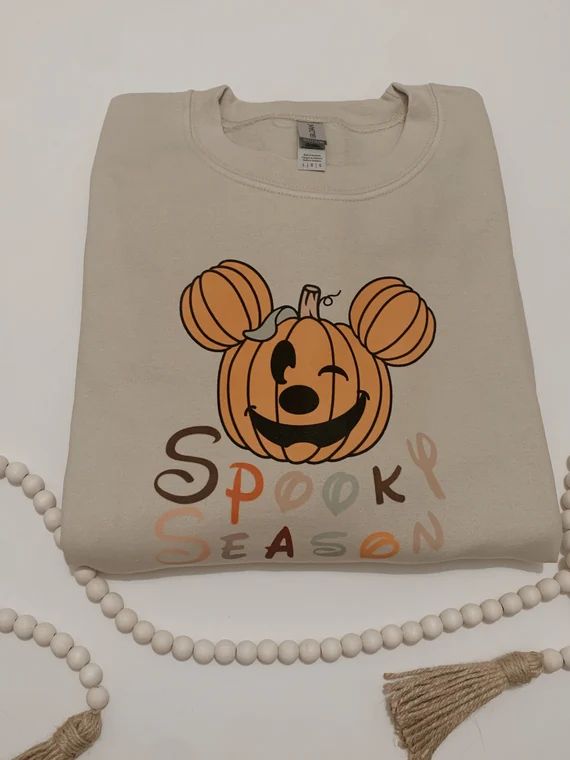 Spooky Mouse Pumpkin Head  Sweatshirt, Halloween Mouse Pumpkin Pullover, Not So Scary Halloween, ... | Etsy (US)