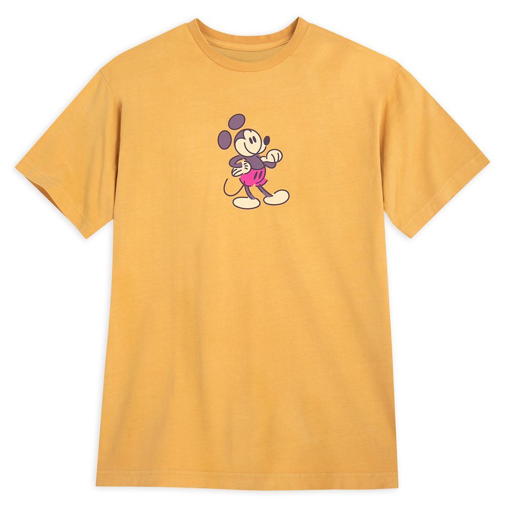 Mickey Mouse Genuine Mousewear T-Shirt for Adults – Gold | Disney Store