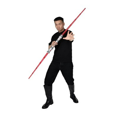 Jazwares Star Wars Men's Darth Maul Double Red Lightsaber Halloween Costume Hand Held Prop - Red One Size | Target