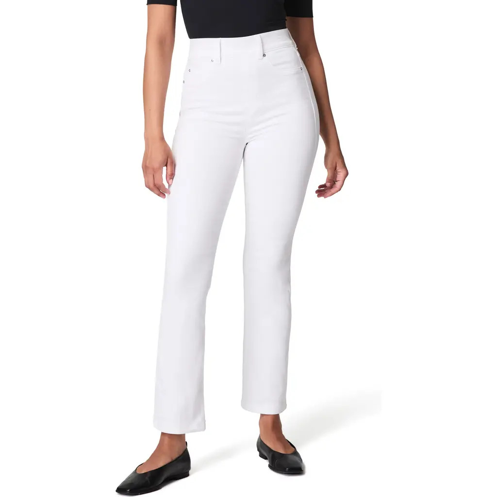 SPANX® SPANXshape™ EveryWear Kick Flare Jeans in White at Nordstrom, Size Large P | Nordstrom