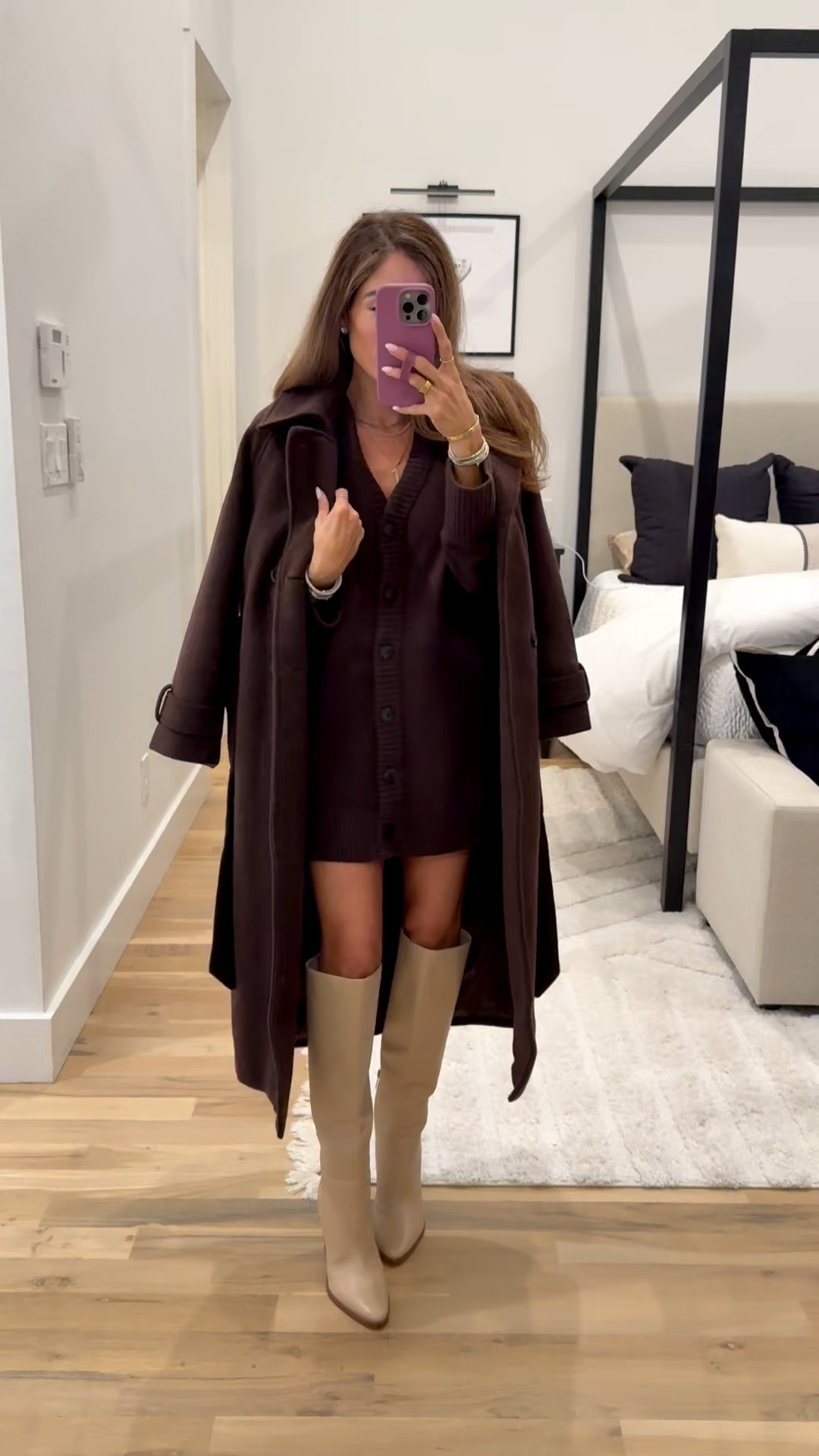 Thanksgiving holiday outfit size xxs p sweater dress petite friendly coat size xxsp boots code doubledose20

#LTKPetite #LTKCyberWeek #LTKFindsUnder50