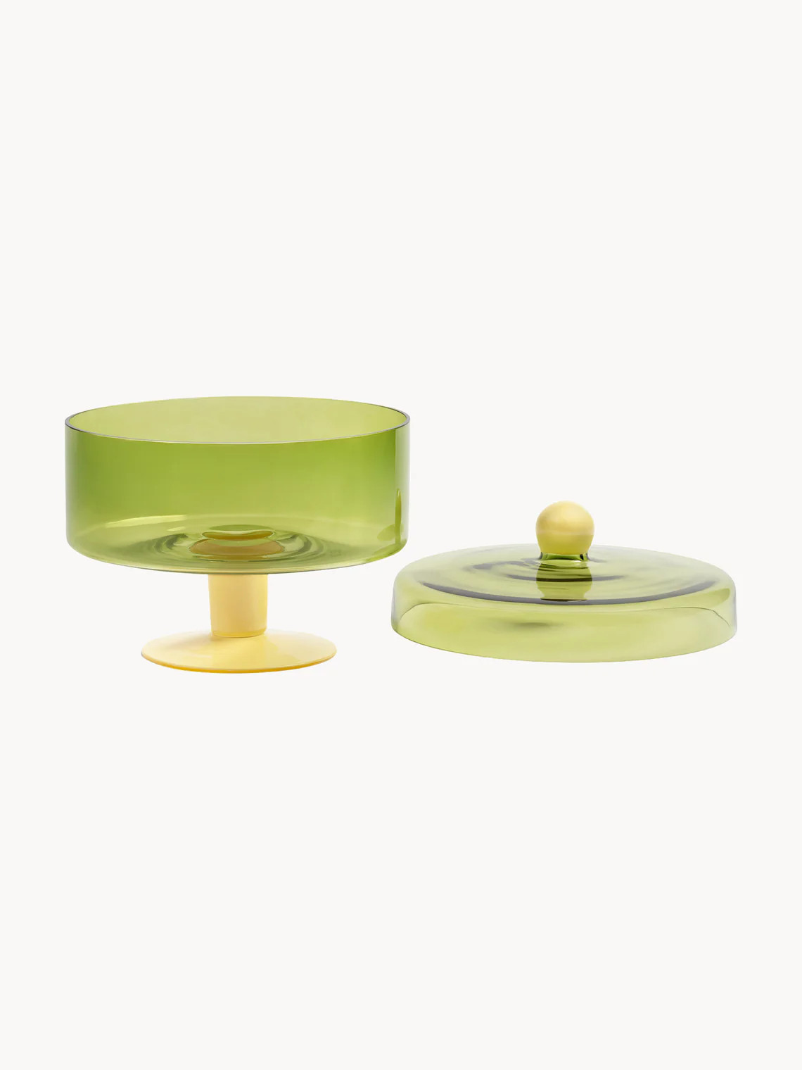 Handgefertigte Glas-Aufbewahrungsdose Duo | Westwing EU