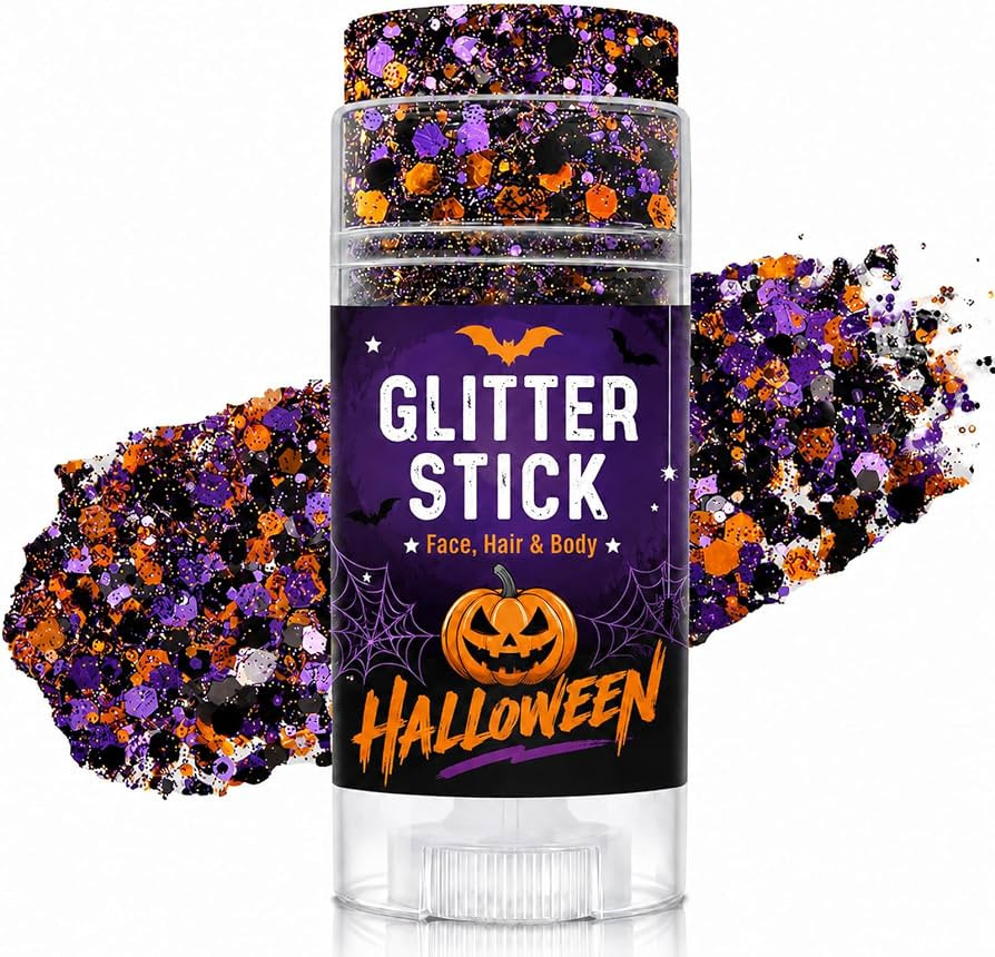 Halloween Glitter Stick for Face, Body & Hair Accessories for Women Kids | Amazon (US)