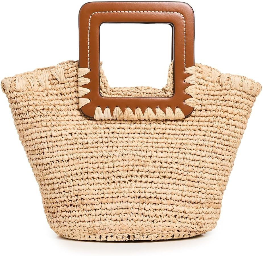 Amazon.com: STAUD Women's Shirley Raffia Mini Bucket, Natural/Tan, One Size : Clothing, Shoes & J... | Amazon (US)