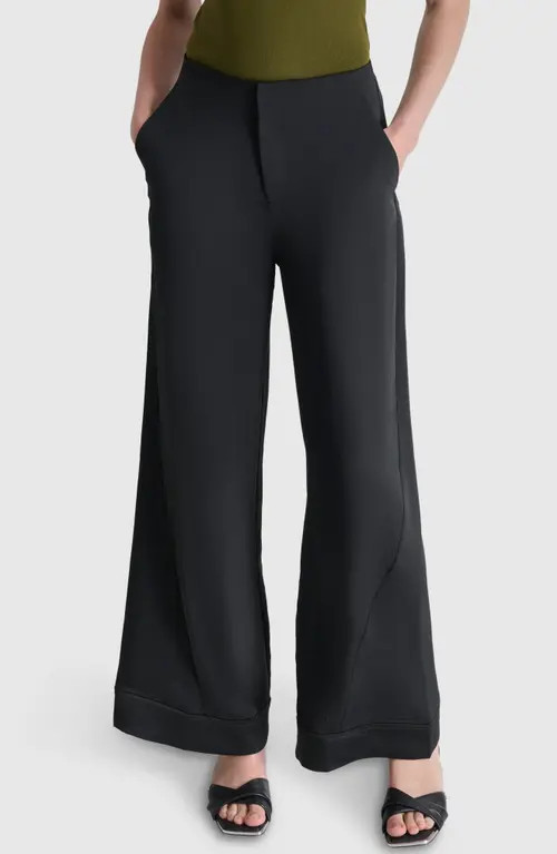 DKNY Wide Leg Pants in Black at Nordstrom, Size 16 | Nordstrom