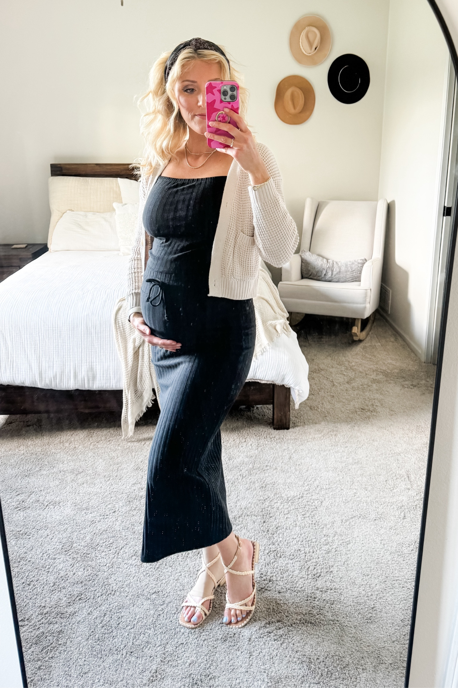 Date Night bump styled looks I can’t get enough of! Wearing a small in the skirt and medium in the top. Sandals run true to size and I’ve been pairing them with everything recently! 

#LTKBump #LTKStyleTip #LTKFindsUnder50