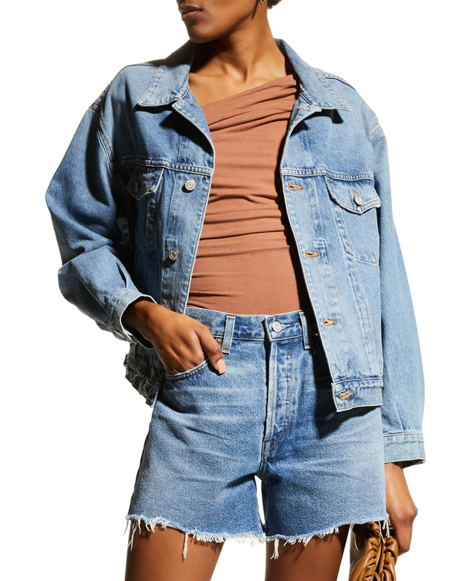 AGOLDE Charli Oversize Denim Jacket | Neiman Marcus