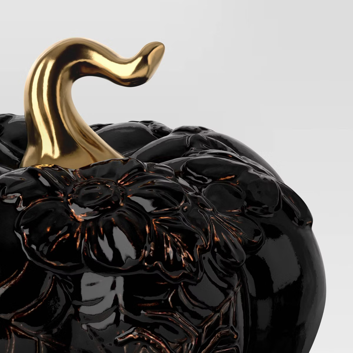Halloween Ceramic Pumpkin Black - Threshold™ | Target