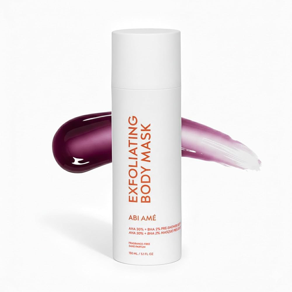 Body Exfoliator with 30% AHA & 2% BHA - Chemical Body Exfoliant & Pre-Shower Body Mask for KP, Ro... | Amazon (US)