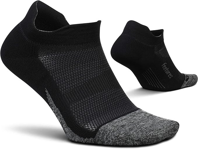Feetures Elite Light Cushion No Show Tab Ankle Socks - Sport Sock with Targeted Compression - (1 ... | Amazon (US)