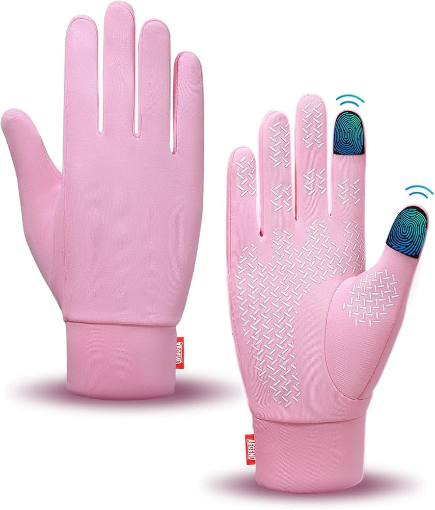 Aegend Lightweight Winter Gloves for Men Women, Warm Running Gloves Touchscreen Thermal Glove Lin... | Amazon (US)