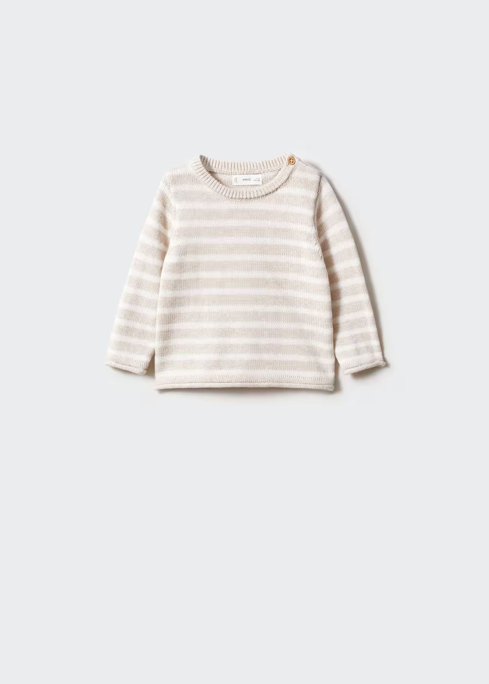 Striped cotton-blend sweater -  Women | Mango USA | MANGO (US)