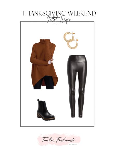 Thanksgiving outfit idea!

• faux leather leggings • chelsea boots • black booties • Amazon • gold hoops •

#ltkholiday #ltkunder100 

#LTKunder50 #LTKSeasonal #LTKsalealert