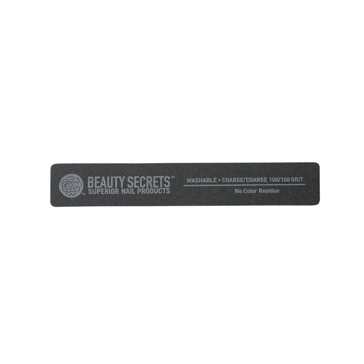 Black Rectangular Cushion Nail File | Sally Beauty
