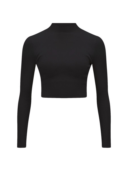 Ribbed-Knit Twist-Back Mockneck Sweater | Lululemon (US)
