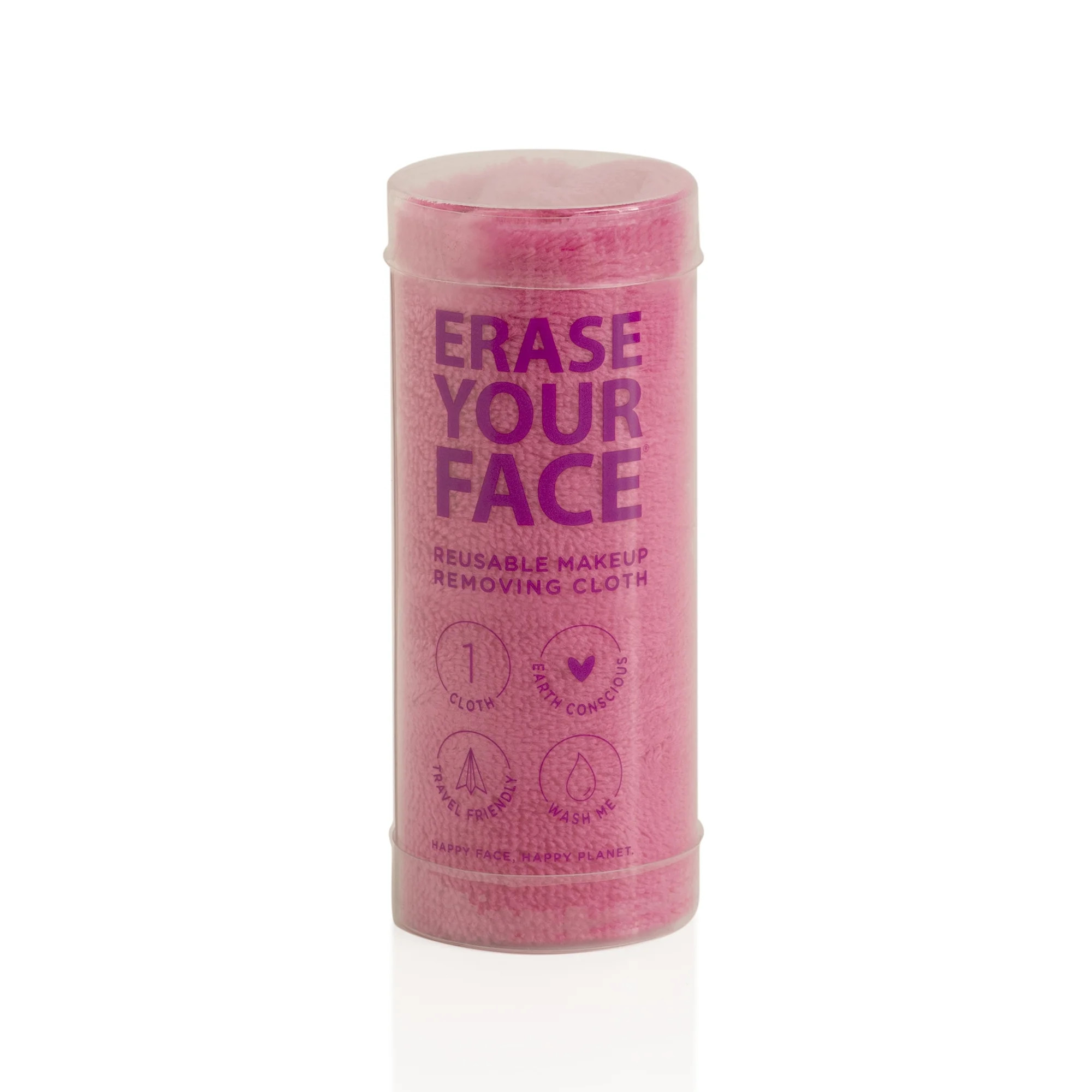 ERASE YOUR FACE Reusable Makeup Removing Cloth, Pink | Walmart (US)