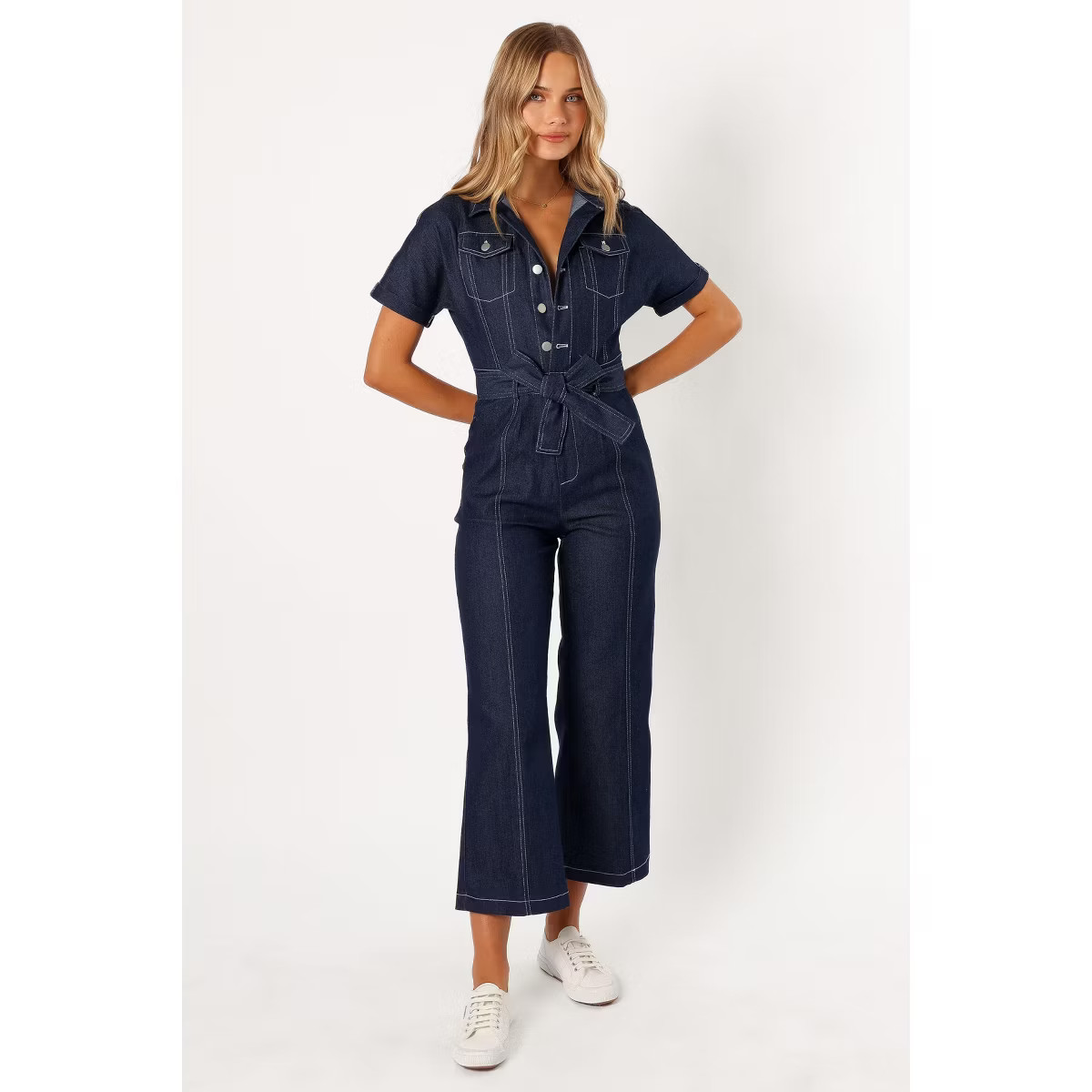Petal and Pup Womens Demi Contrast Stitch Jumpsuit | Target