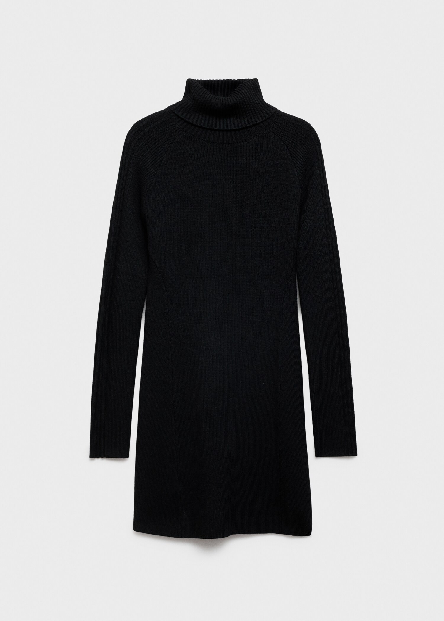 Short turtleneck knitted dress - Women | MANGO United Kingdom | MANGO (UK)