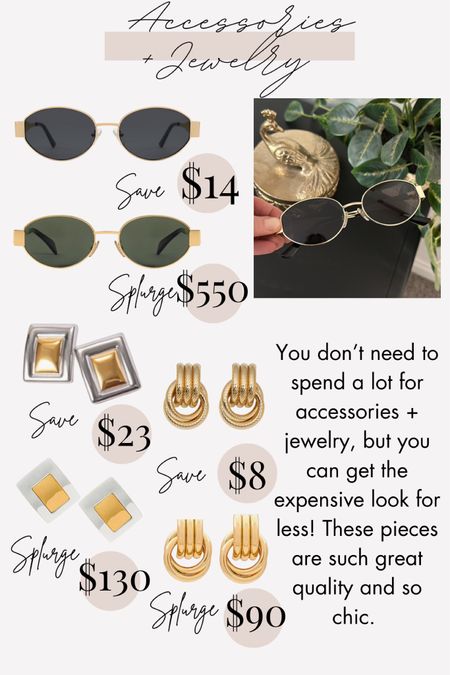 Save vs splurge accessories 

#LTKStyleTip #LTKSaleAlert #LTKFindsUnder100