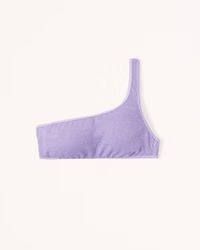 90s One-Shoulder Bralette Swim Top | Abercrombie & Fitch (US)