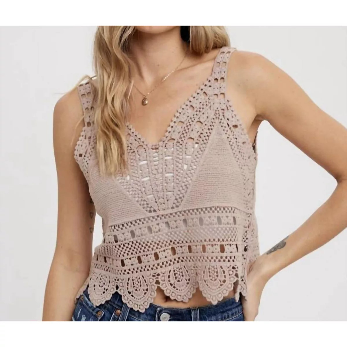 Women's Cream Crochet - BluIvy | Target