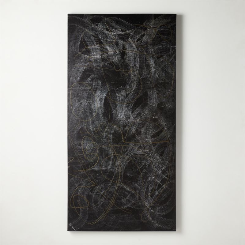 'Carbon' Modern Wall Art 60"x30" + Reviews | CB2 | CB2