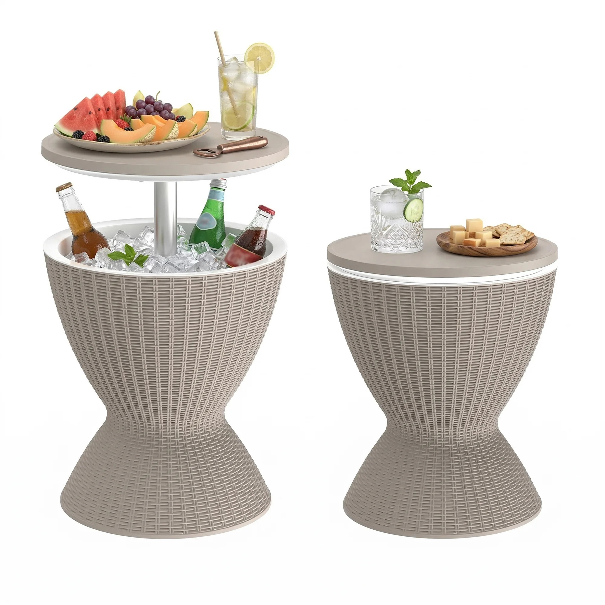 Fazzn  Outdoor Cooler Side Table - 3 in 1 - Designed for use as Outdoor Side Table, Patio Decor a... | Walmart (US)