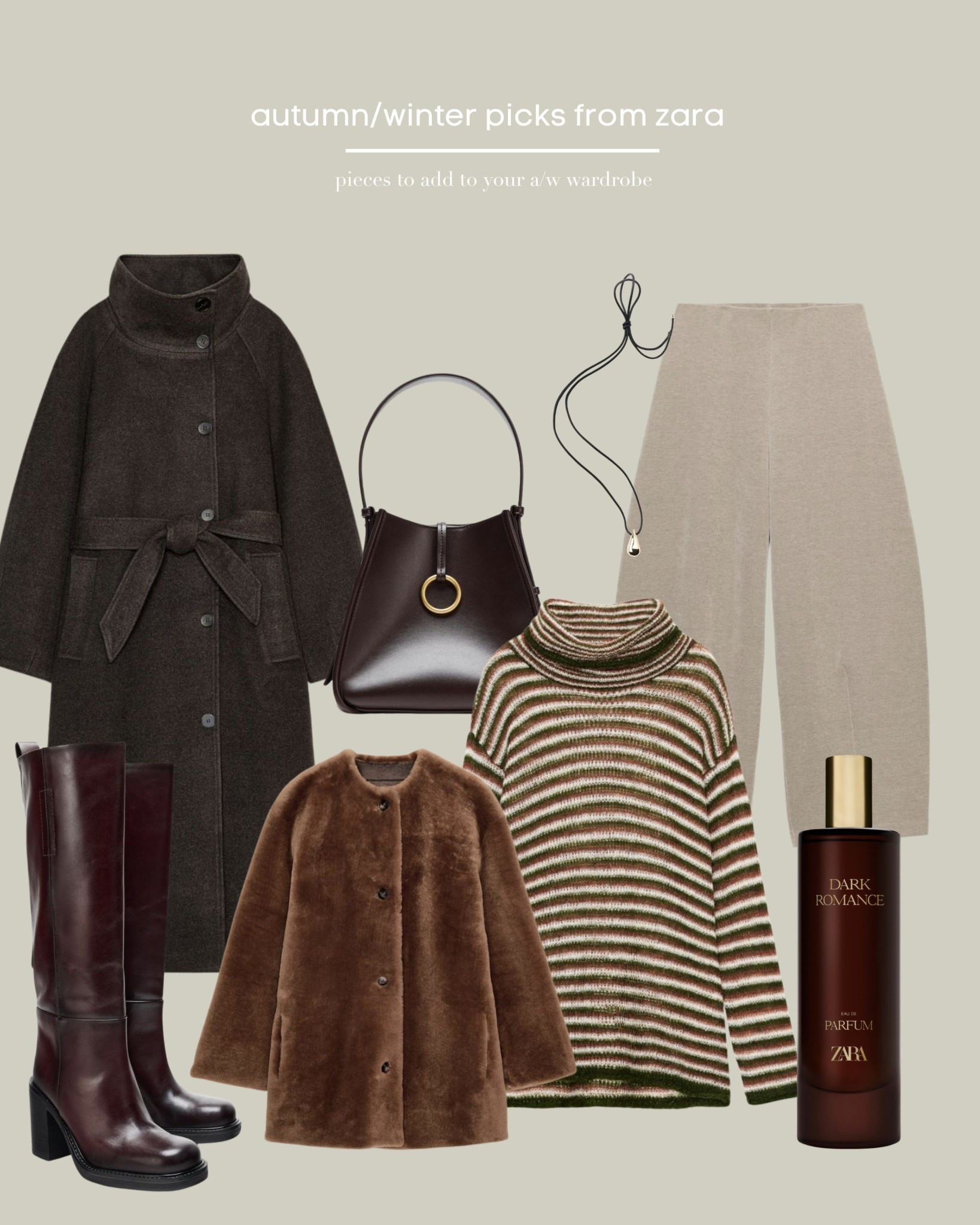 Cosy Coat, Zara Coat, Shoulder Bag, Mini Bag, Wool Trousers, Fur Jacket, Fur Coat, Knee High Boots, Stripe Jumper 

#LTKautumn #LTKwinter #LTKuk