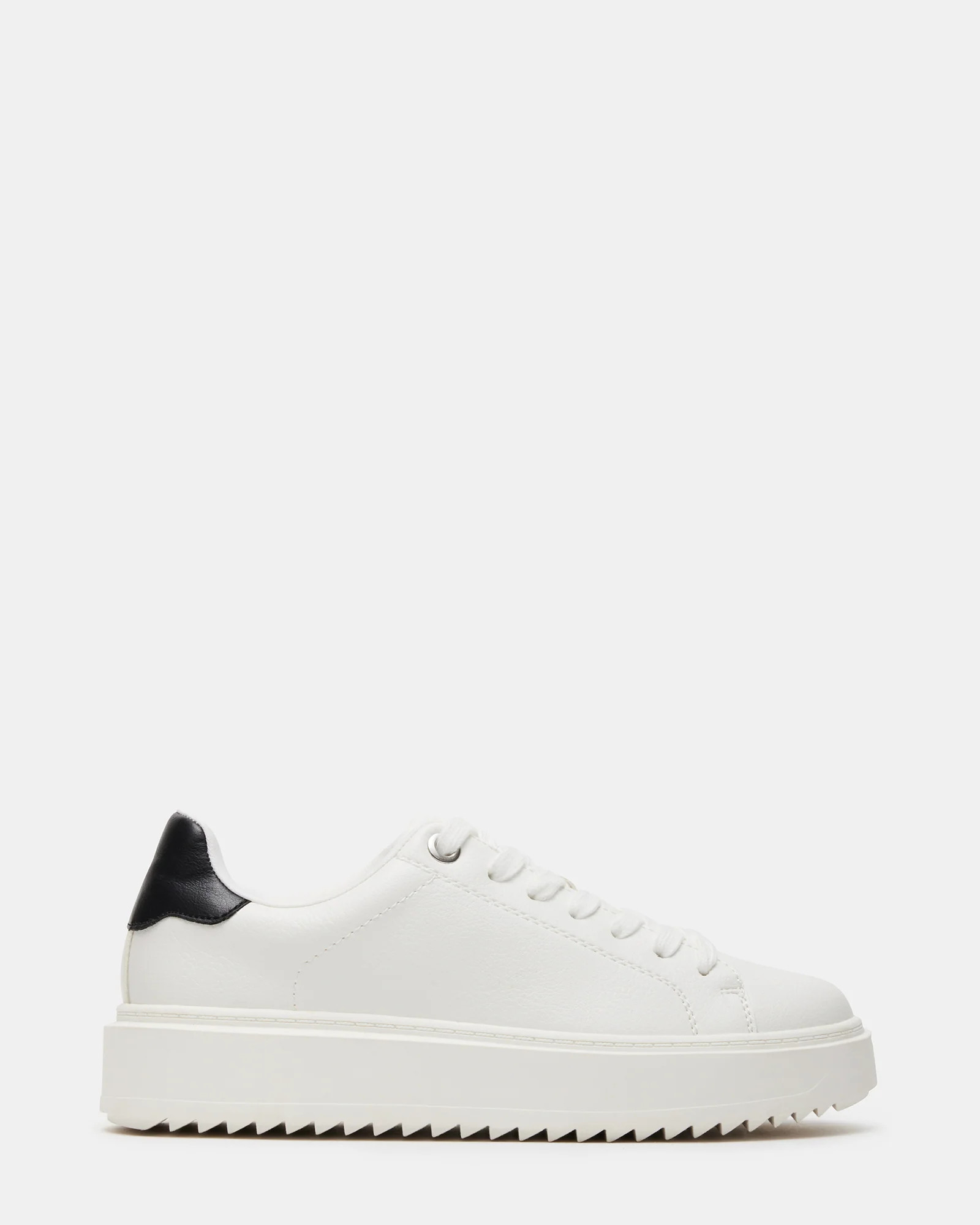 CATCHER White/Black Women's Sneakers | Classic Sneakers for Women | Steve Madden (US)