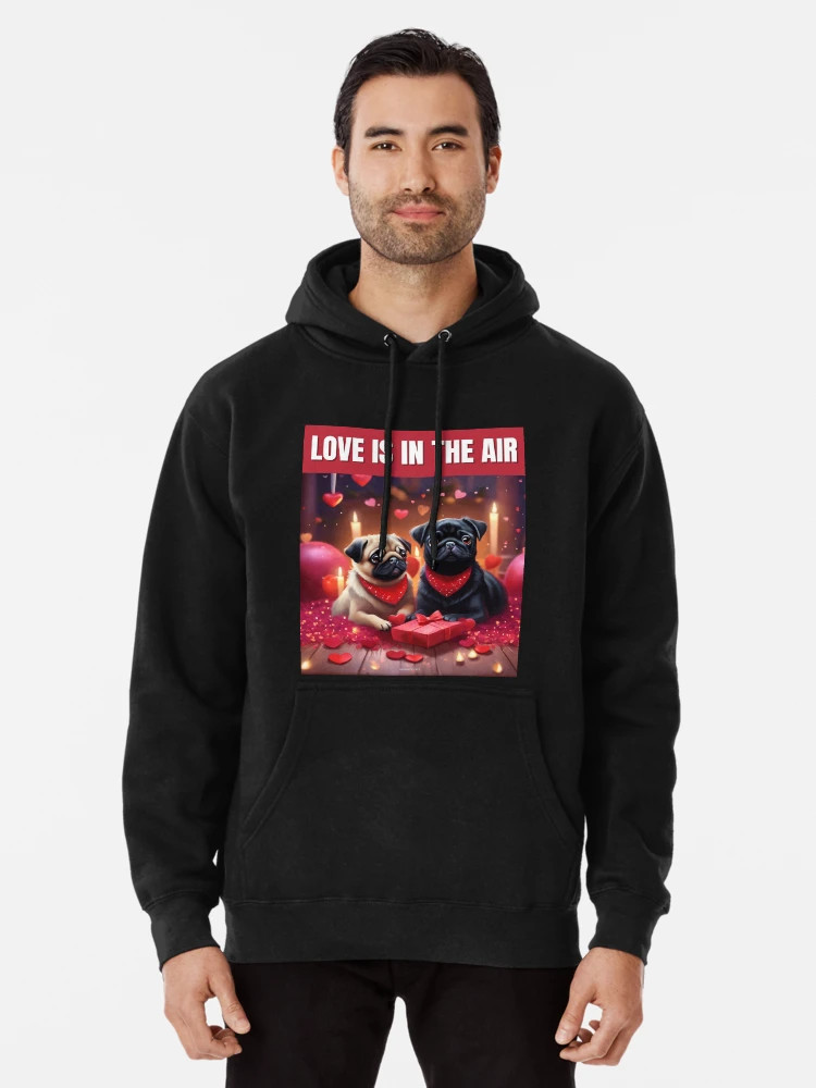 Valentine Pugs - Love is in the Air Pullover Hoodie | Redbubble (US)
