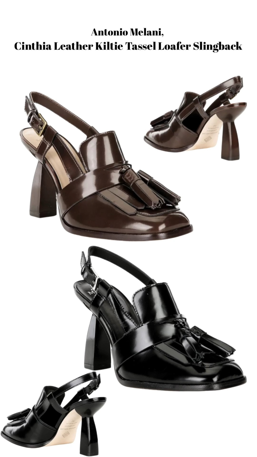 Fall styling just got elevated! I’m obsessed with the Antonio Melani Cinthia Leather Kiltie Tassel Loafer Slingback Pumps — a perfect mix of classic loafer charm and chic slingback sophistication. The tassel detail + sleek leather finish = fall must-have! Would you rock these with trousers or a skirt? 

#FallStyle #LoaferPumps #AntonioMelani #FallShoes #ChicStyle #Dillards 

