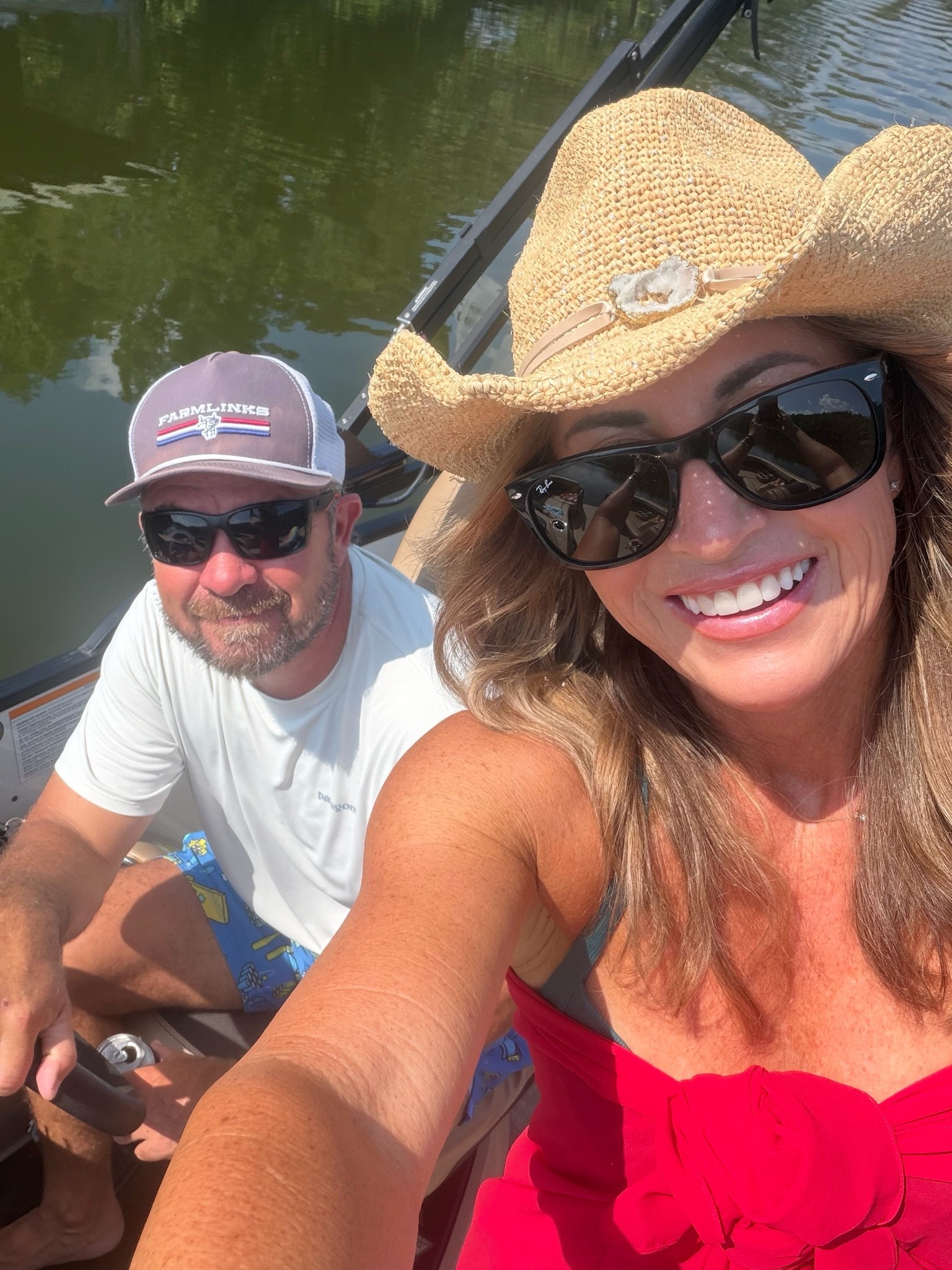 The best boat hat! 

Cowgirl Hat| Sunhat | RayBan | Sunglasses

#LTKdayinmylife #LTKootd #LTKSaleAlert