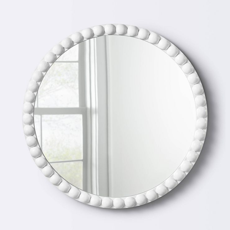Round Decorative Wall Mirror - White - Cloud Island™ | Target
