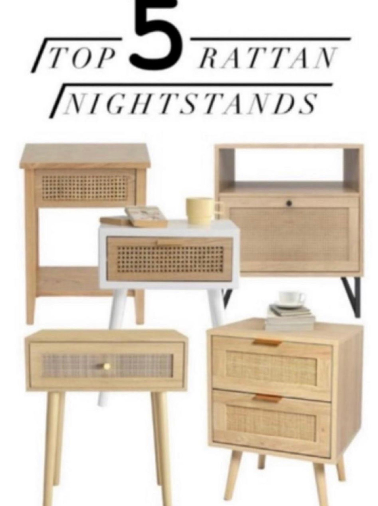 Rattan nightstands 

#LTKSeasonal #LTKhome #LTKsalealert