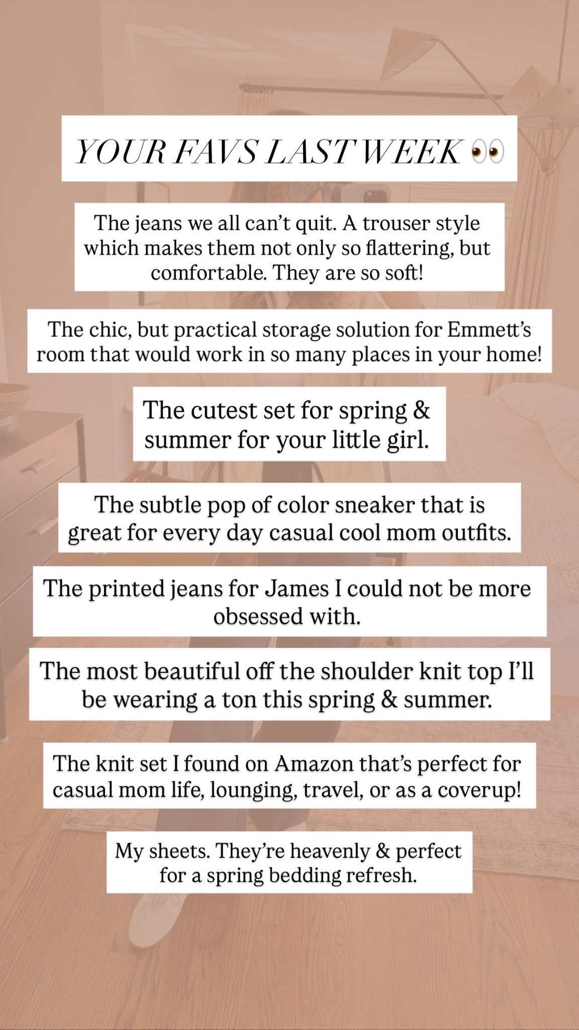 The most loved last week 👀🤍