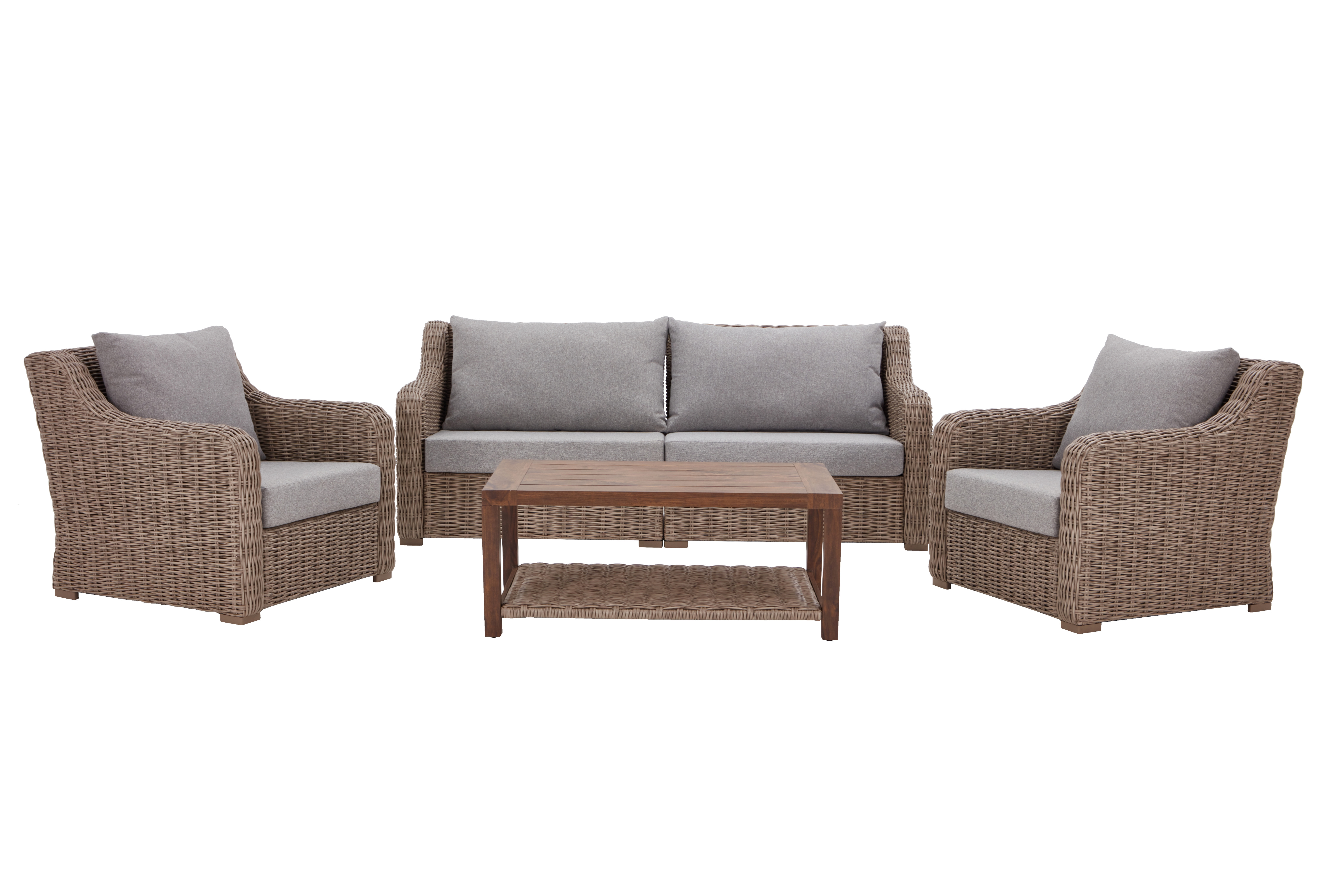 Better Homes & Gardens Bellamy 4 Piece Patio Conversation Set - Walmart.com | Walmart (US)