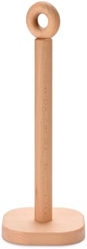 Paper Towel Holder, Cute Donut Wood Kitchen Roll Stand Organizer Countertop Free Standing, Scrunc... | Amazon (US)